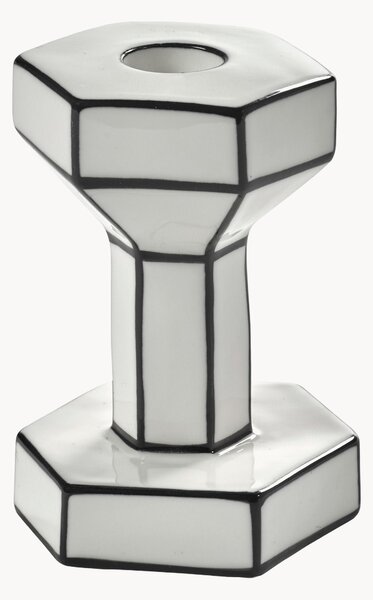 Ručne vyrobený porcelánový svietnik Carte Blanche