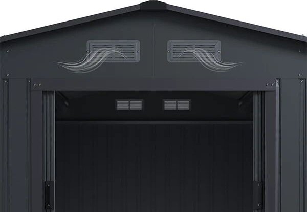 Kovový záhradný domček s posuvnými dverami 280 x 196 x 190 c