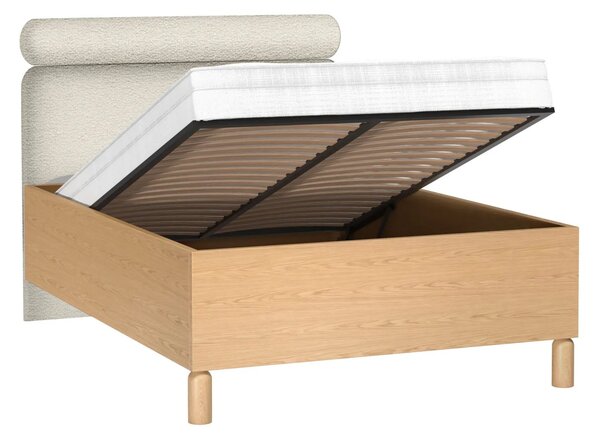 Moderná posteľ CAJA 140 x 200 dub bookmatch