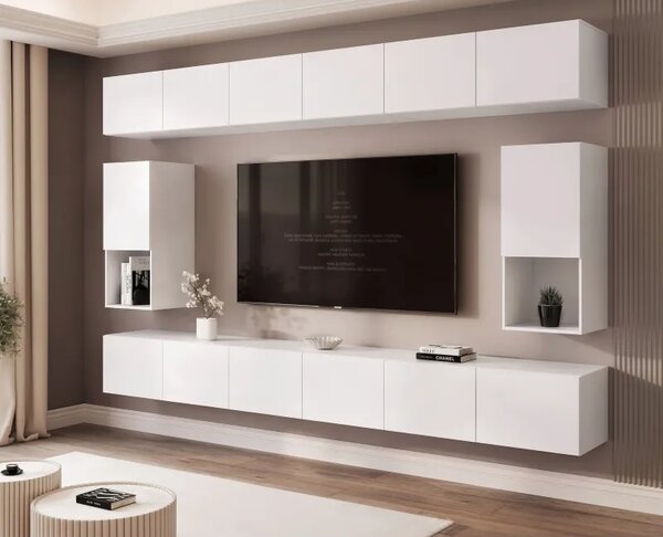 Moderná závesná zostava DOROTHY biela matná