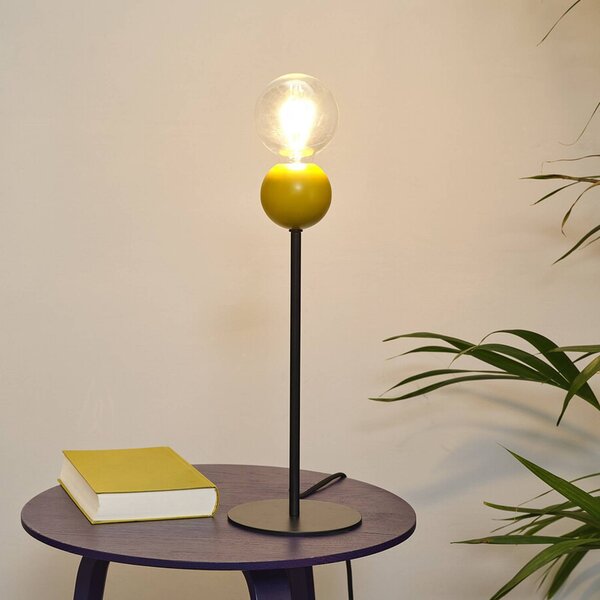 OSRAM Stolová lampa Decor Bubble, žltá, 1-pl., oceľ, E27, Žltá / oranžová, Obývacia izba / jedáleň, kov, Moderný, Stojacie svietidlo