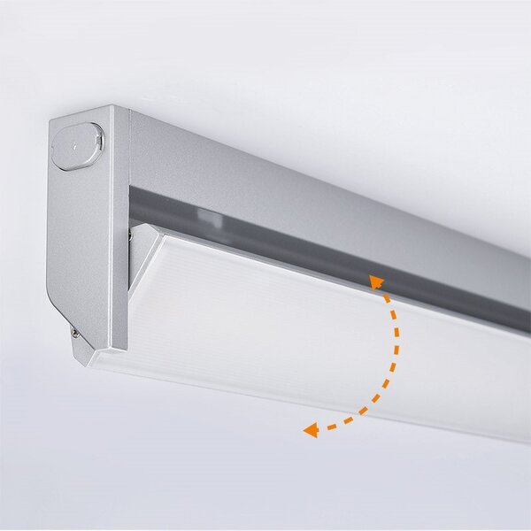 SOLIGHT LED kuchynské svietidlo výklopné, vypínač, 10W, 4100K, 58cm