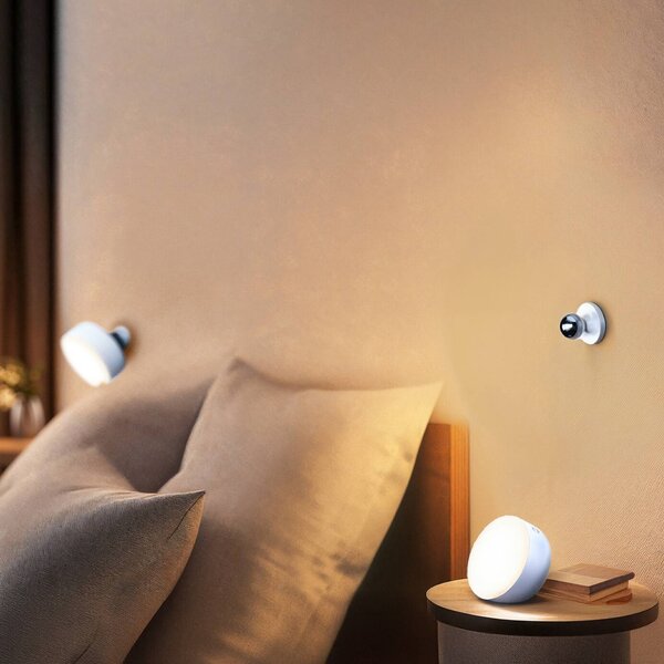 OSRAM LED batériová lampa DECOR HELPER GADGET, biela, touchdim, Biela / opálová, Spálňa, Plast, Moderný