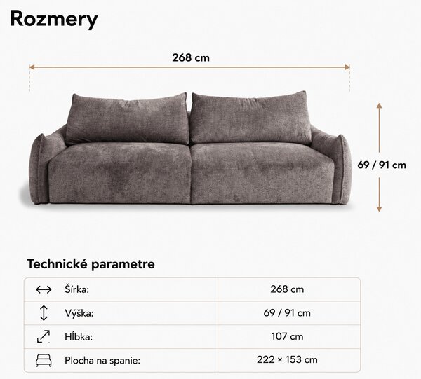 Moderná sedačka GIZEN