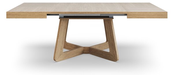 Hranatý rozkladací jedálenský stôl OLIA dubová dyha 130-230 cm