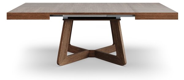 Hranatý rozkladací jedálenský stôl OLIA orech 130-230 cm