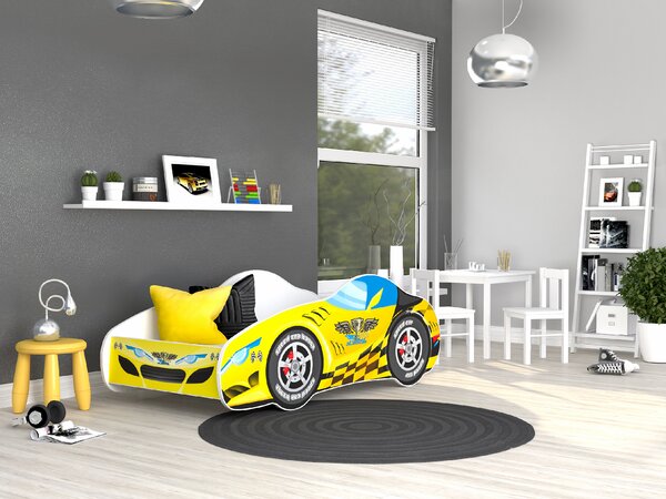 Dizajnová detská posteľ AUTO 140 x 70 cm