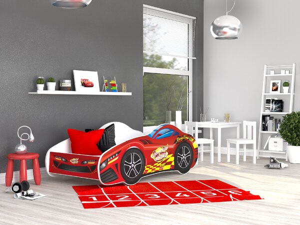 Dizajnová detská posteľ AUTO 140 x 70 cm