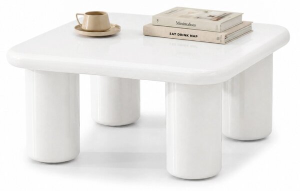 Štýlový konferenčný stolík WILL biely lesklý
