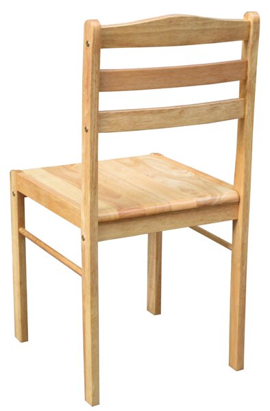 KONDELA Jedálenský set 1+4, masívne drevo, prírodná, LOAK