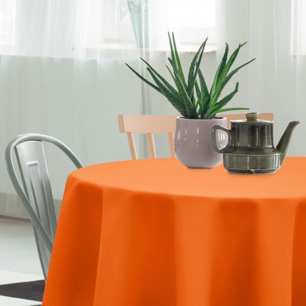 Obrus okrúhly Standard Ø 140 cm oranžový Farba Oranžová Rozmery Kruh Ø 140 cm
