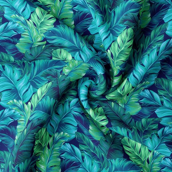 Záves na riasiacej páske 140x230 cm MIGD219 zelené palmové lístie Farba Viacfarebná Rozmery 140x230 cm