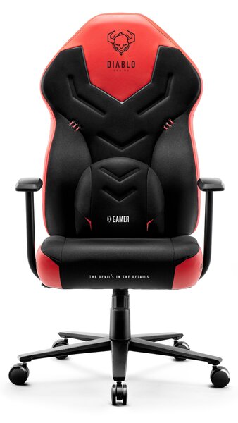 Herné kreslo Diablo X-Gamer 2.0 Normal Size, čierno-červené
