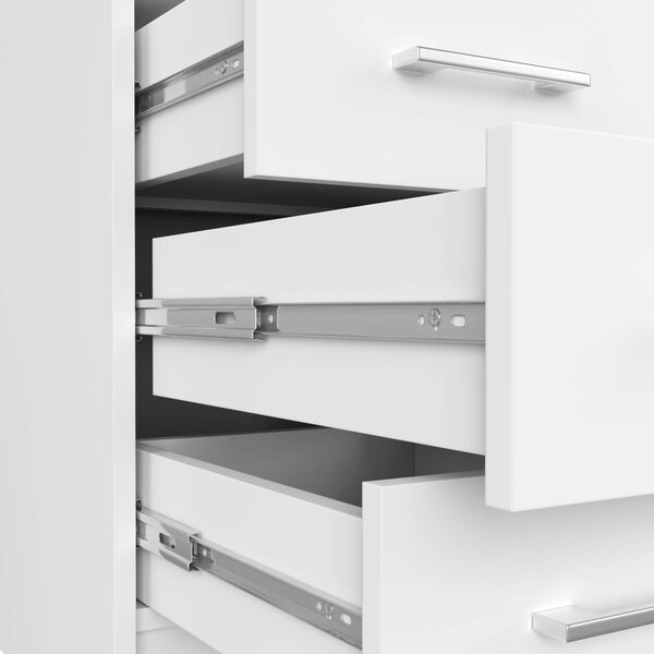 Ak furniture Volně stojící psací stůl Ana 124 cm bílý