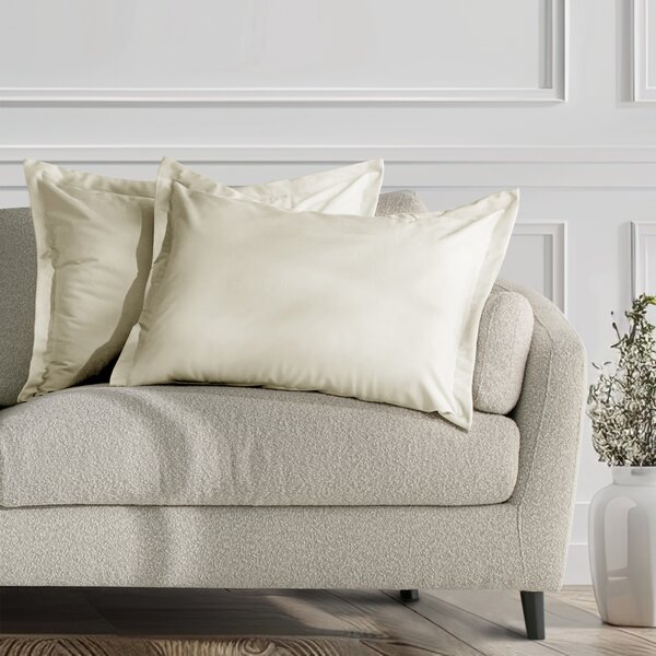 Obliečky na vankúše AmeliaHome Velvet Side Si krémové, veľkosť 50x70