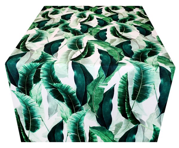 Behúň na stôl zelené palmové lístie MIGD949-3 Farba Viacfarebná Rozmery 40x110 cm
