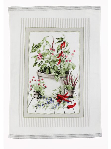 Kuchynská dekoračná utierka Chilli 50x70 cm Farba Viacfarebná Rozmery 50x70 cm