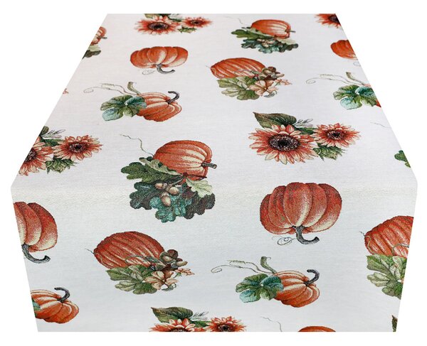 Jesenný gobelínový behúň na stôl s motívom tekvíc a slnečníc Eden 1220 A Farba Viacfarebná Rozmery 40x100 cm