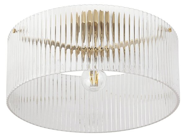 Stropné Lampa Lucande, Meritt, stmievateľné, Transparentná, Obývacia izba, Sklo, Moderný