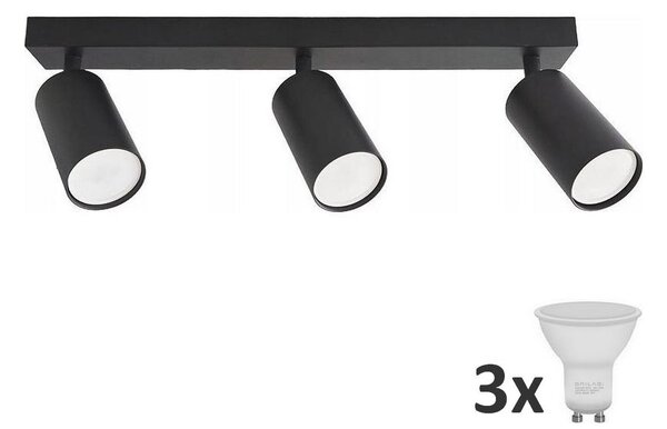 LED Bodové svietidlo ANGIE 3xGU10/6W/230V čierna
