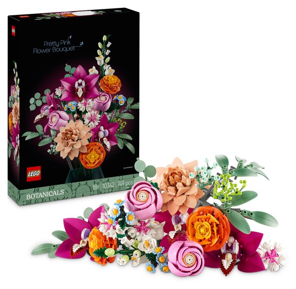 LEGO® Botanicals 10342 Krásna kytica rúžových kvetov