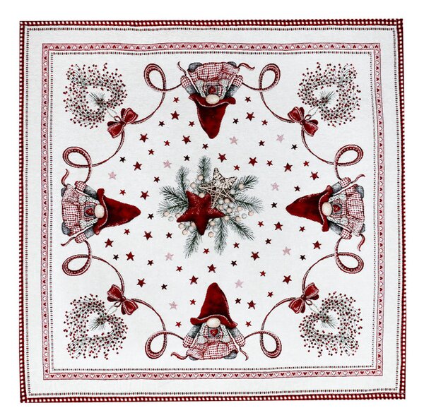 Vianočný ženilkový obrus Hviezdny škriatok 90x90 cm Chenille IT036 Farba Viacfarebná Rozmery 90x90 cm