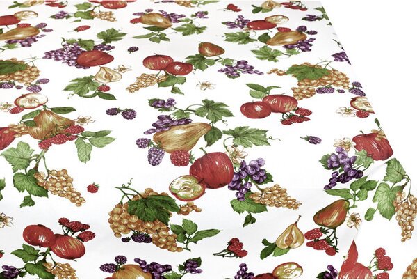 Bavlnený dekoračný obrus ovocie Farba Viacfarebná Rozmery 90x90 cm
