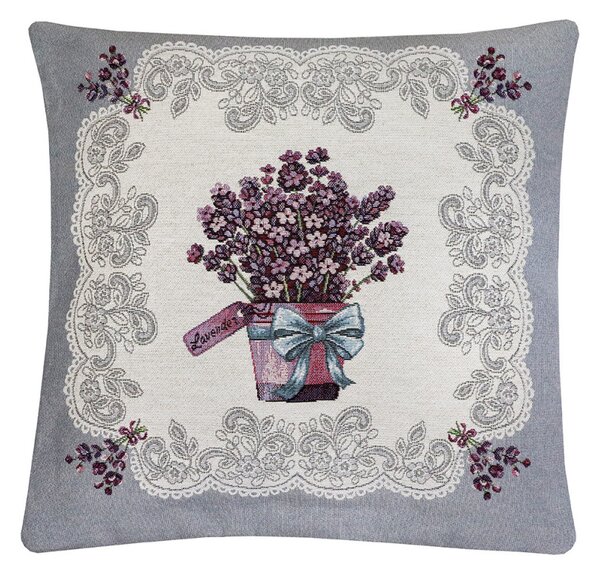 Gobelínová obliečka na vankúš 42x42 cm Levanduľa Eden 1232 Farba Viacfarebná Rozmery 42x42 cm