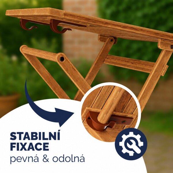 Záhradný skladací stolík Akario 70x70