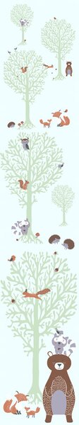 A.S. Création | Vliesová tapeta na stenu Little Love 38134-2 | 0,53 x 10,05 m | zelená, hnedá