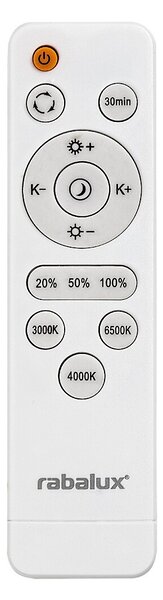 Stropné svietidlo LED 3000–6500K biela IP20 Rabalux DANNY2 71448