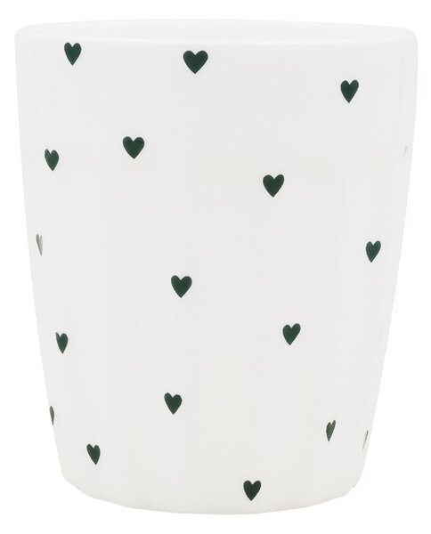 Porcelánový hrnček Mini Hearts 290 ml – green