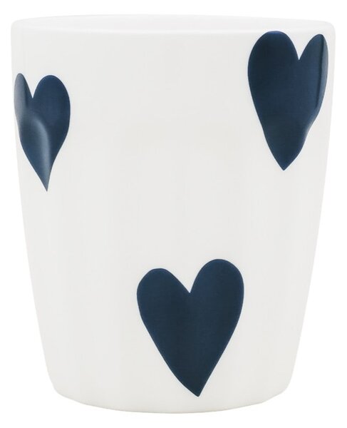 Porcelánový hrnček Hearts 290 ml – dark blue