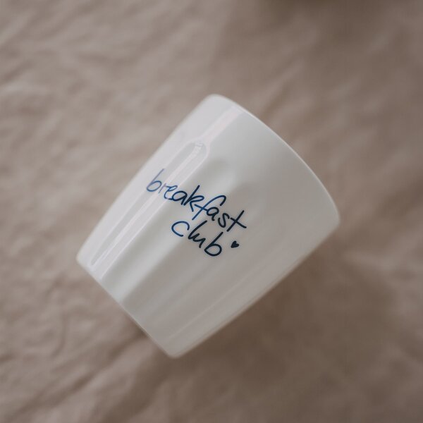 Porcelánový hrnček Breakfast Club 290 ml – dark blue