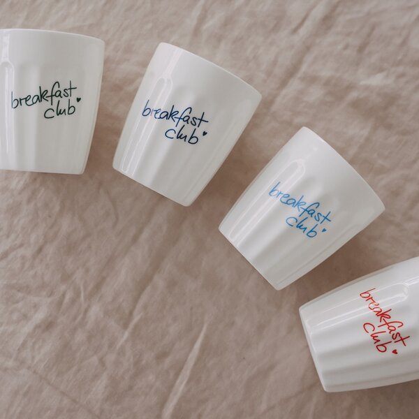 Porcelánový hrnček Breakfast Club 290 ml – dark blue