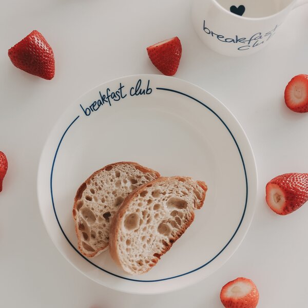 Porcelánový tanier Breakfast Club Ø 20,4 cm – dark blue