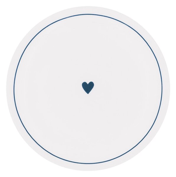 Porcelánový tanier Heart Ø 20,4 cm – dark blue