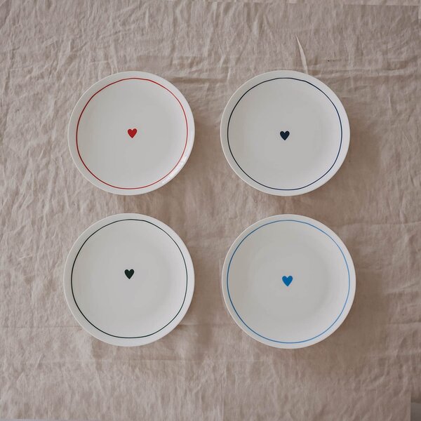 Porcelánový tanier Heart Ø 20,4 cm – dark blue