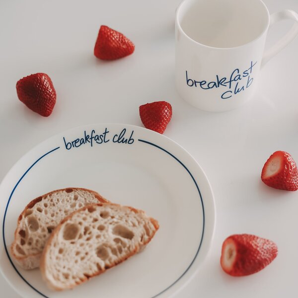 Porcelánový tanier Breakfast Club Ø 20,4 cm – dark blue