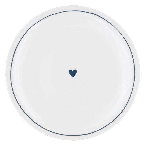Porcelánový tanier Heart Ø 25,4 cm – dark blue