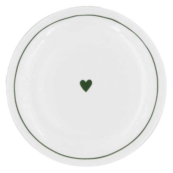 Porcelánový tanier Heart Ø 20,4 cm – green