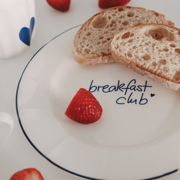 Porcelánový tanier Breakfast Club Ø 20,4 cm – blue