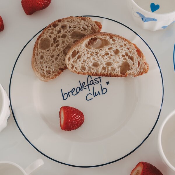 Porcelánový tanier Breakfast Club Ø 20,4 cm – blue