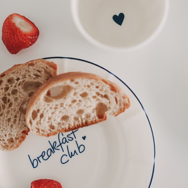 Porcelánový tanier Breakfast Club Ø 20,4 cm – blue