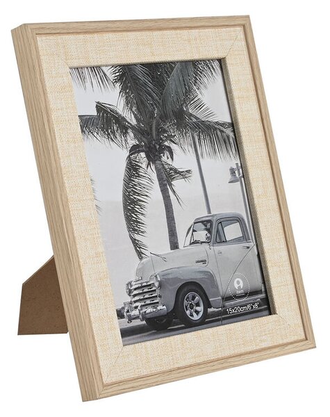 Rám na fotografie Home ESPRIT Prírodná Sklo Drevo MDF Romantický 20 x 1,8 x 25 cm