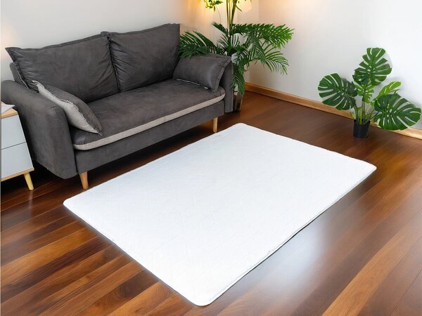 TZ Biely obdĺžnikový koberec 3D Rabbit Rozmer: 80x150 cm