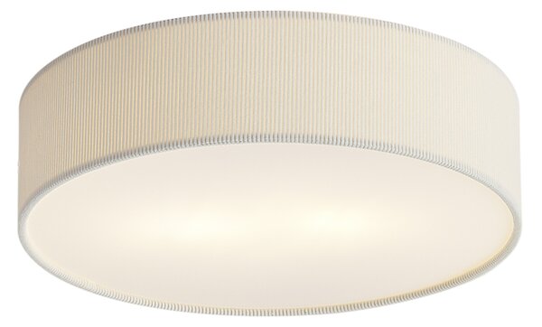 Moderné stropné svietidlo biele so zamatovým tienidlom 38 cm 2-Lights - Luz