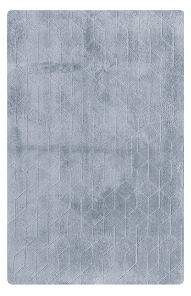 TZ Sivý obdĺžnikový koberec 3D Rabbit Rozmer: 80x150 cm