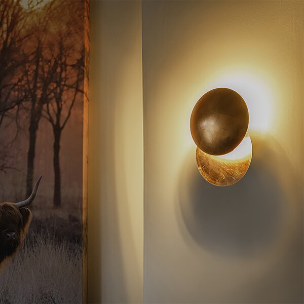 Inteligentná nástenná lampa medená vrátane WiFi G9 - Sunrise