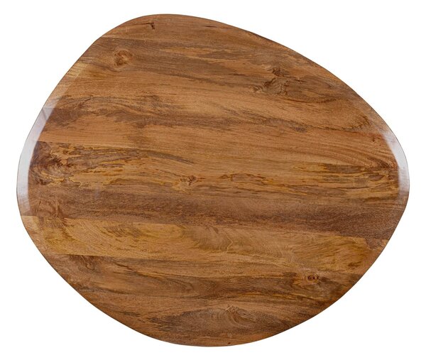 MUZZA Jedálenský stôl Stan čierno-hnedý